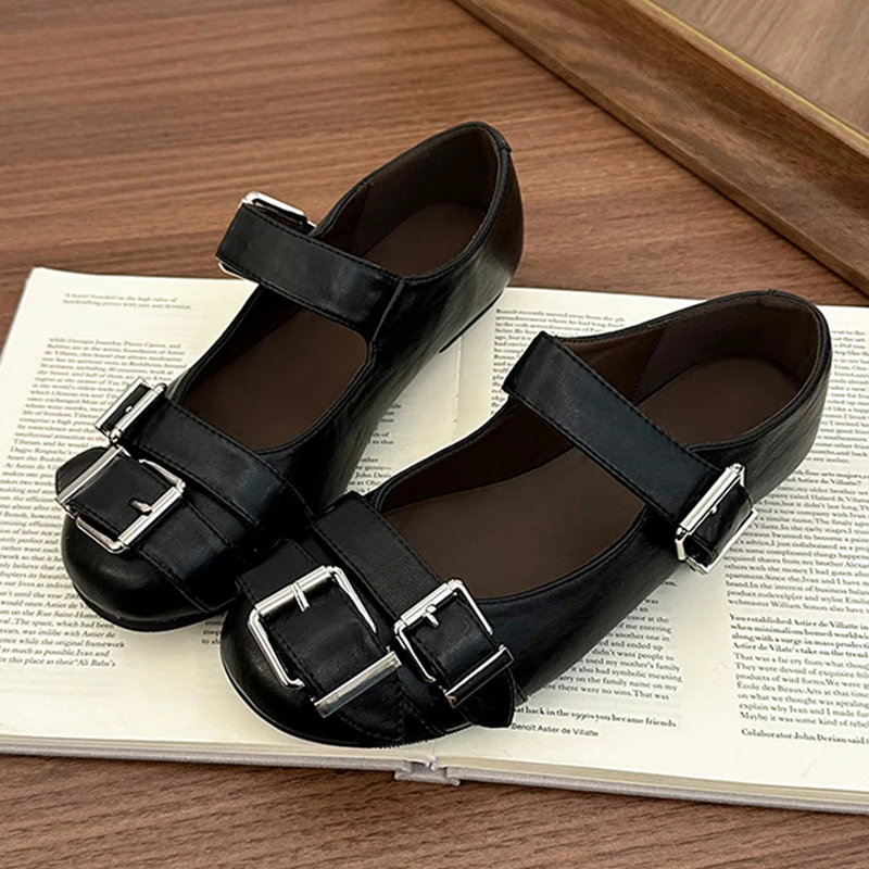 

Flats Women's Loafers Shoes Fashion Shallow Mary Jance Shoes 2025 Designer Casual Autumn New Walking Sport Zapatillas De Mujer