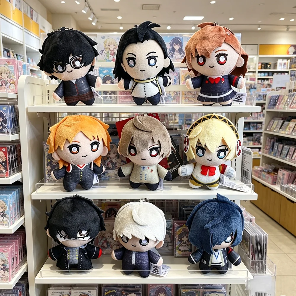 10CM Anime Yuuki Makoto Aegis Shiomi Kotone Gorou Akechi Joker Shiomi Kotone Cosplay Peluche de Anime Colgante Regalos de Navidad para Niños