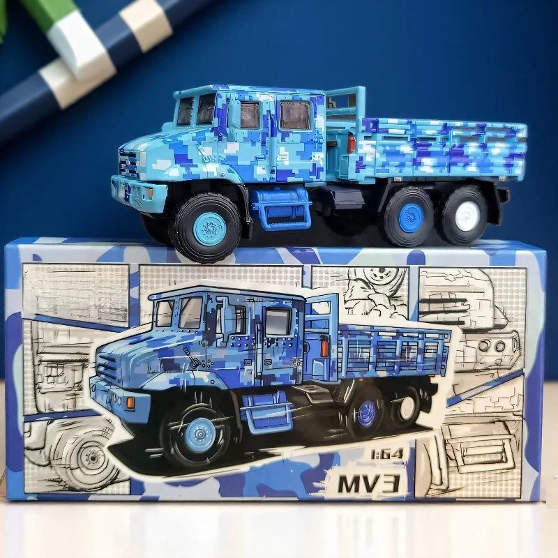 1/64 Classico Militare Camion Da Trasporto In Lega Modello di Auto Simulazione SH-CA30 Giocattolo Auto Ornamento Diecast In Miniatura Voiture Complementi Arredo Casa