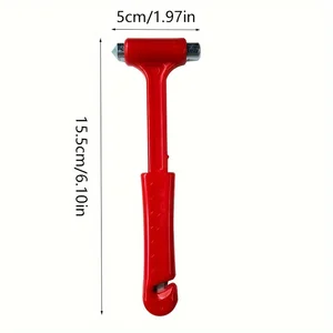 Mini Emergency Safety Hammer, Car window circuit breaker, seat belt cutter, multifunctional escape tools 10 Main Multifunctional Hammer Sales - №9