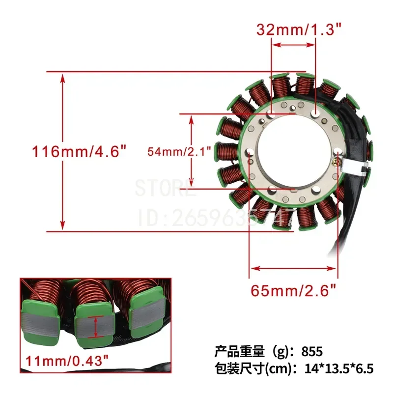 Motorcycle Stator Coil Accessories for Drag Star 650 XVS 1997-2004