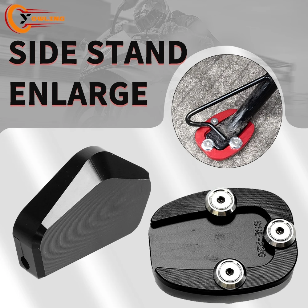 

Fits For HONDA Ube / U-BE ZX U be Motorcycle CNC Aluminium Side Stand Base Extender Enlarge Pad Extension Widener Accessories