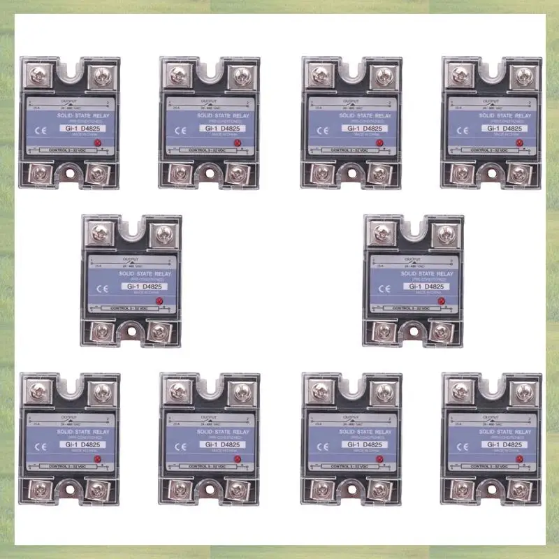 T85C-10X SSR 25A 3-32V DC To 24-480V AC Single Phase Solid State Relay DC Control AC MGR-1 D4825 Load Voltage