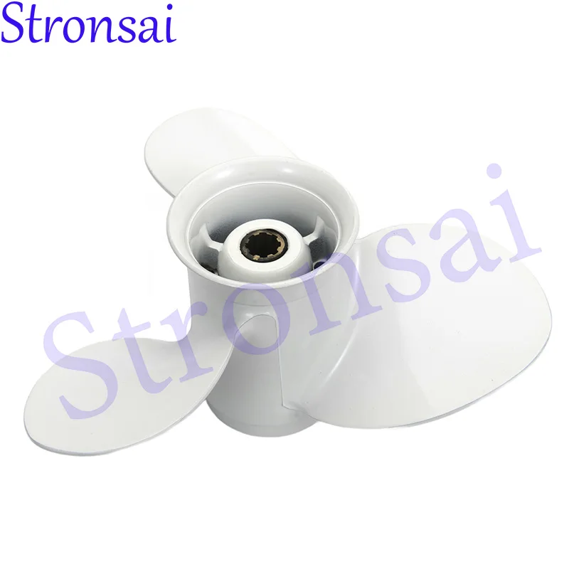 9 1/4x8 Outboard Propeller High Thrust 3 Blades 8 Tooth Fit for Yamaha Outboard 9.9-15HP Engine 63V-45947-00-EL Marine Propeller