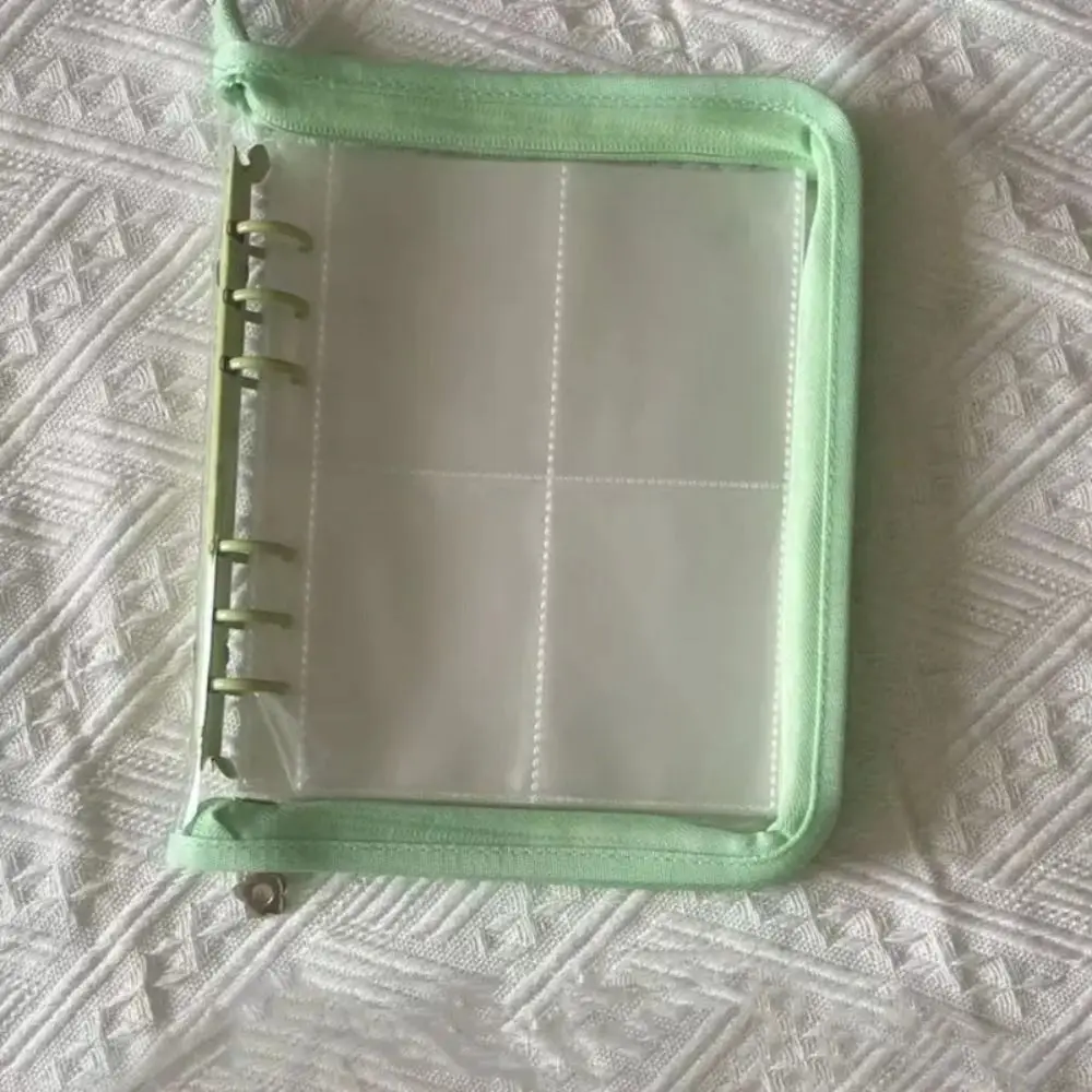 سعة كبيرة تخزين المجوهرات كتيب فضفاضة ورقة زخرفة شفافة مختومة حقيبة حقيبة التخزين مكافحة تشويه سستة الحقيبة السفر