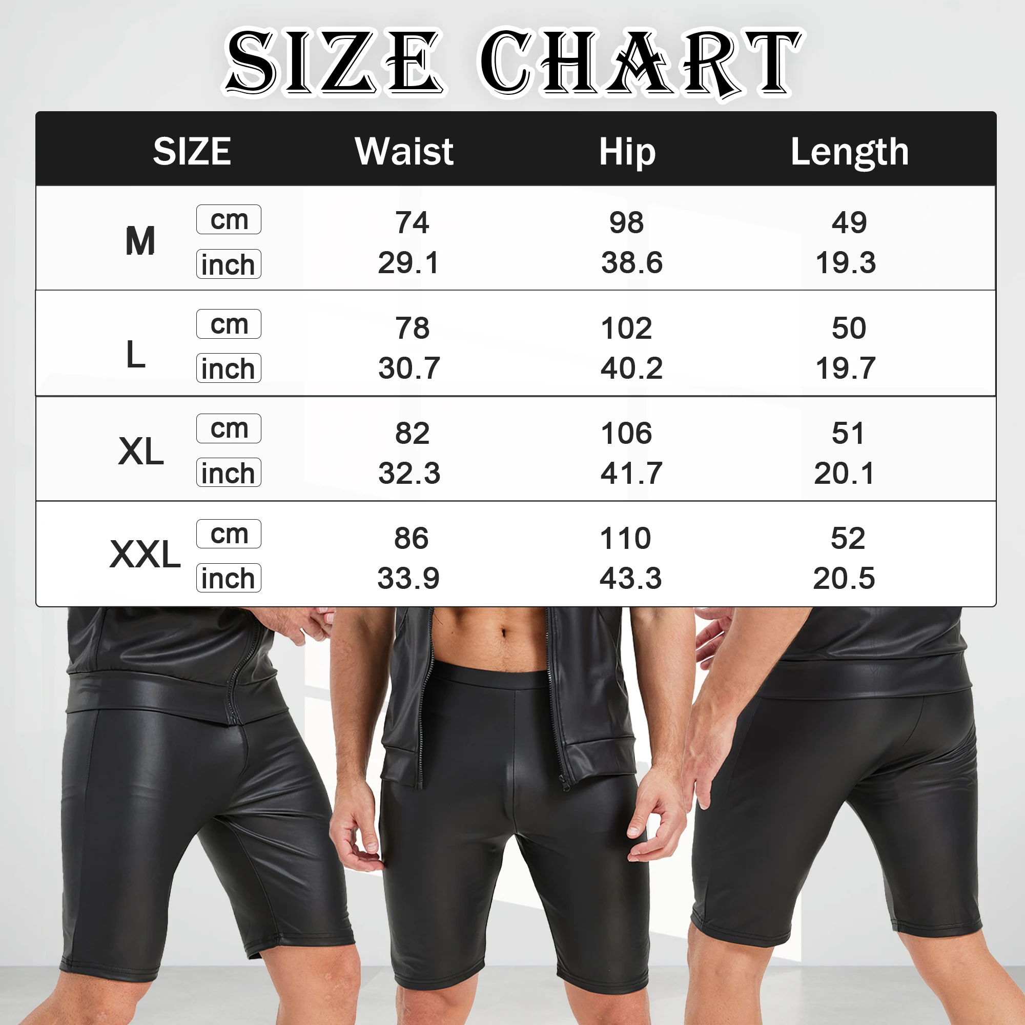 

Мужской сексуальный сценический костюм из искусственной матовой кожи, короткие брюки с низкой талией, облегающая повседневная уличная одежда, облегающие модные шорты, вечерние Клубная одежда