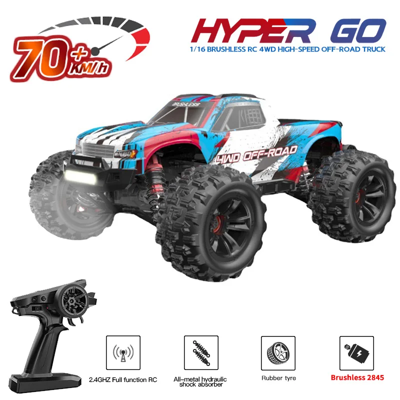 

MJX Hyper Go 16207 16208 16210 70KM/H Brushless 1/16 RC Car 4WD High Speed Off-Road RC Drift Truck for Kids VS WLtoys 144010 Toy