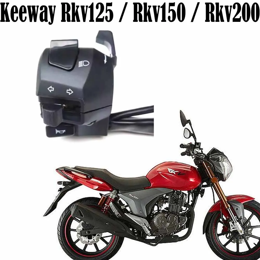 Ajuste de motocicleta Keeway Rkv 125 Rkv 150 Rkv 200 interruptor de Control de señal de giro de manillar para Keeway Rkv125 / Rkv150 / Rkv200