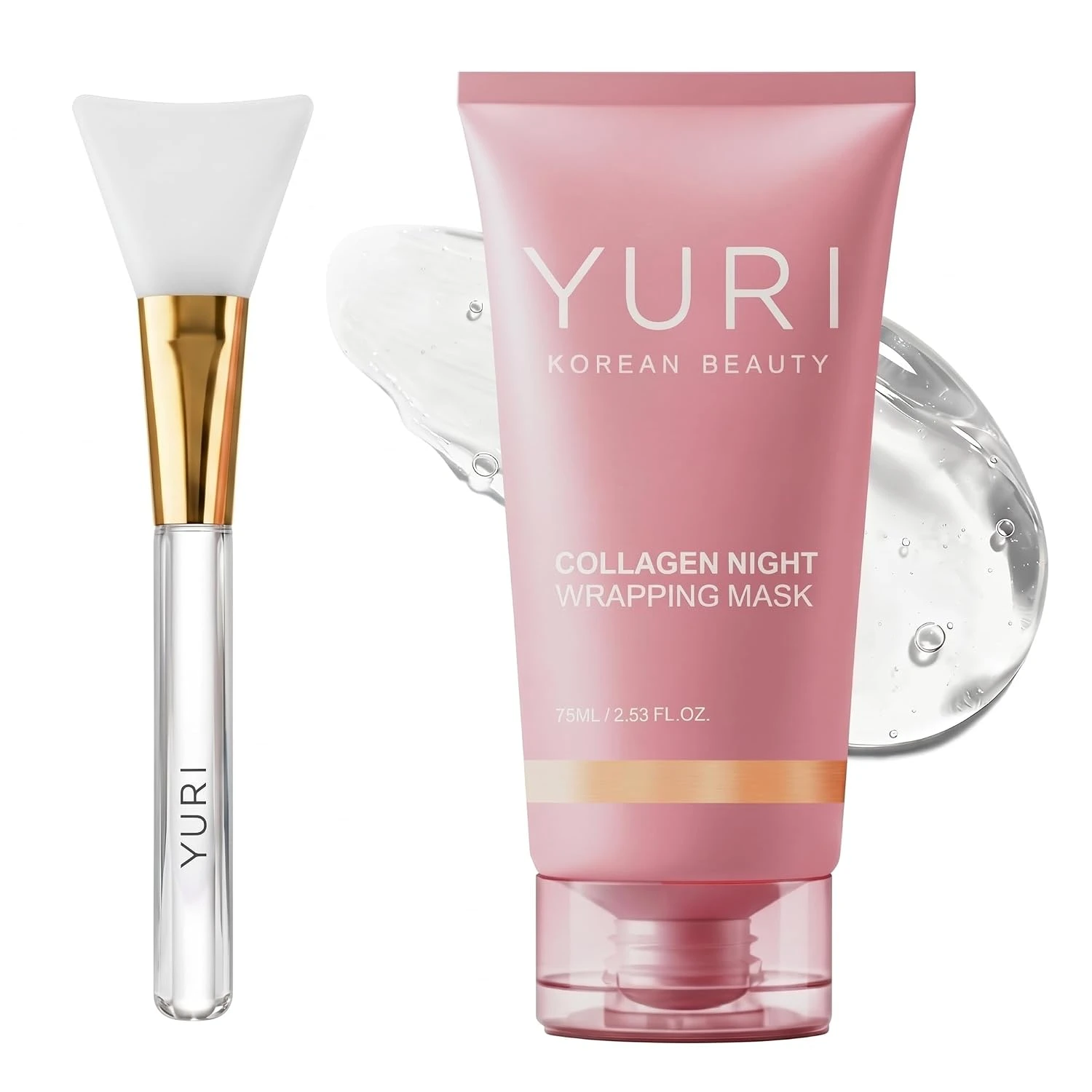 75ml Collagen Overnight Wrapping Peel Off Face Mask Skin Care Night Mask for Reduce Fine Lines Dullness Anti-Aging Skin Car