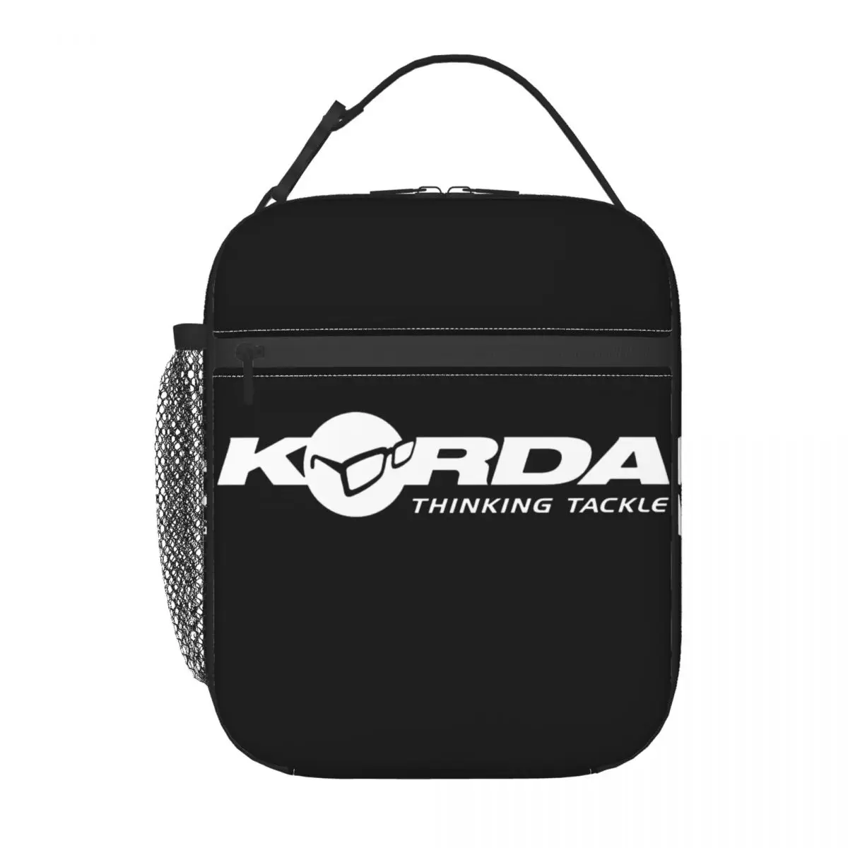 Korda Fishing Logo Insulated Lunch Bag for Women Portable Fish Carp Fisherman Gift Thermal Cooler Lunch Box Beach Camping Travel