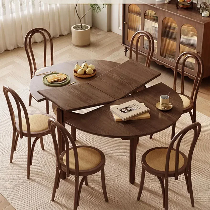 

Складной уникальный обеденный стол, современный деревянный скандинавский роскошный ресторанный набор, стол, стулья, кухонная итальянская мебель Mesas De Jantar