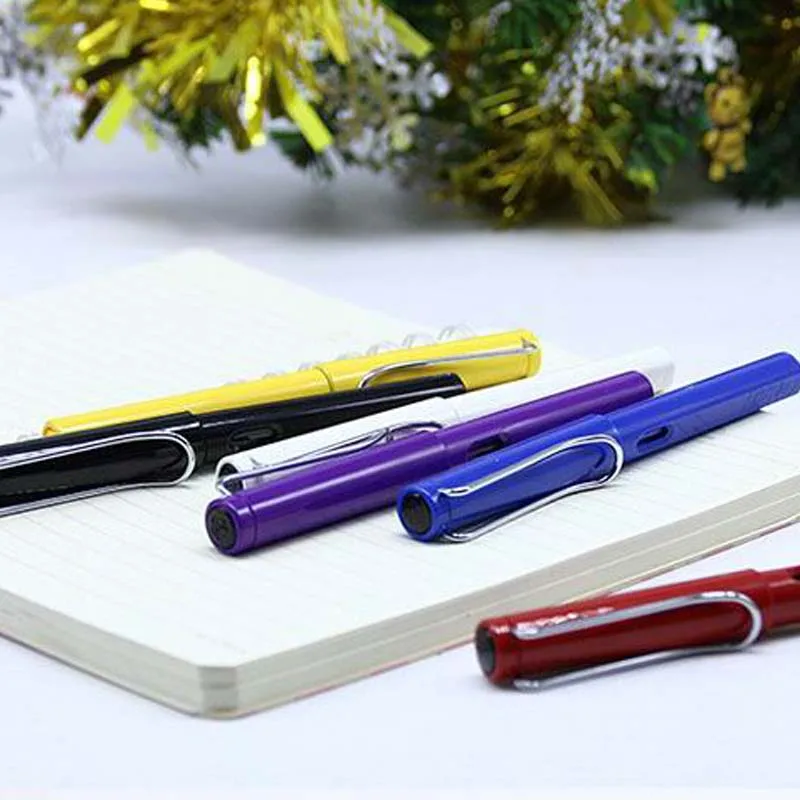 Creative classic fountain pen Authentic gift plastic color Transparent EF E Stationery Office school supplies Writing