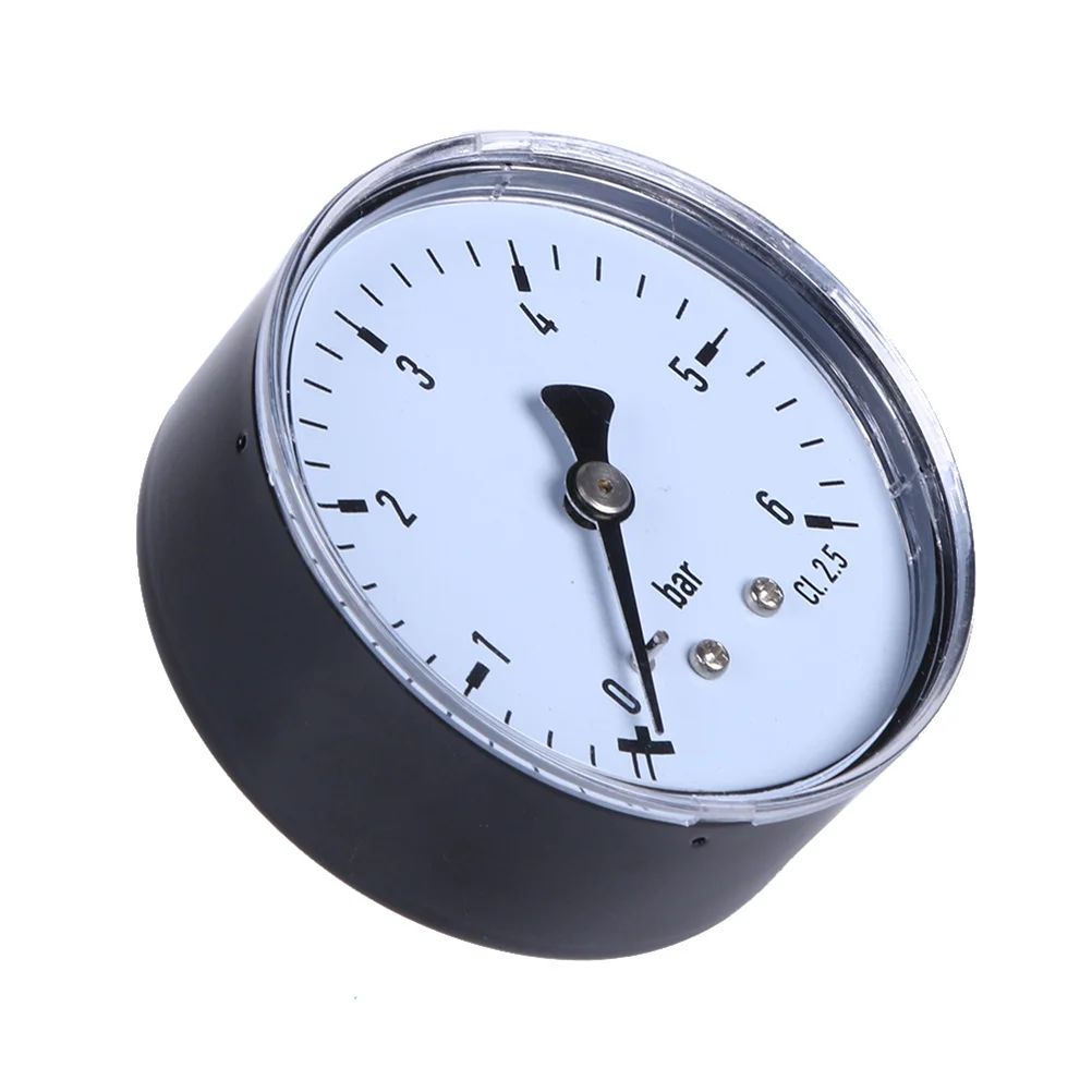 

0-6 Bar Pressure Gauge Npt Thread Mini Portable Metal Outer Case Accurate Reading Air Water Oil Gas Pressure Gauge