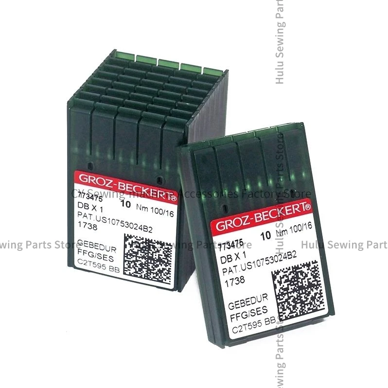 

100 szt. DBX1 DB*1 igła żaroodporna niemiecka Groz-Beckert złote igły pokryte tytanem antypoślizgowa aksamitna odporna na gwintowanie kurtka puchowa