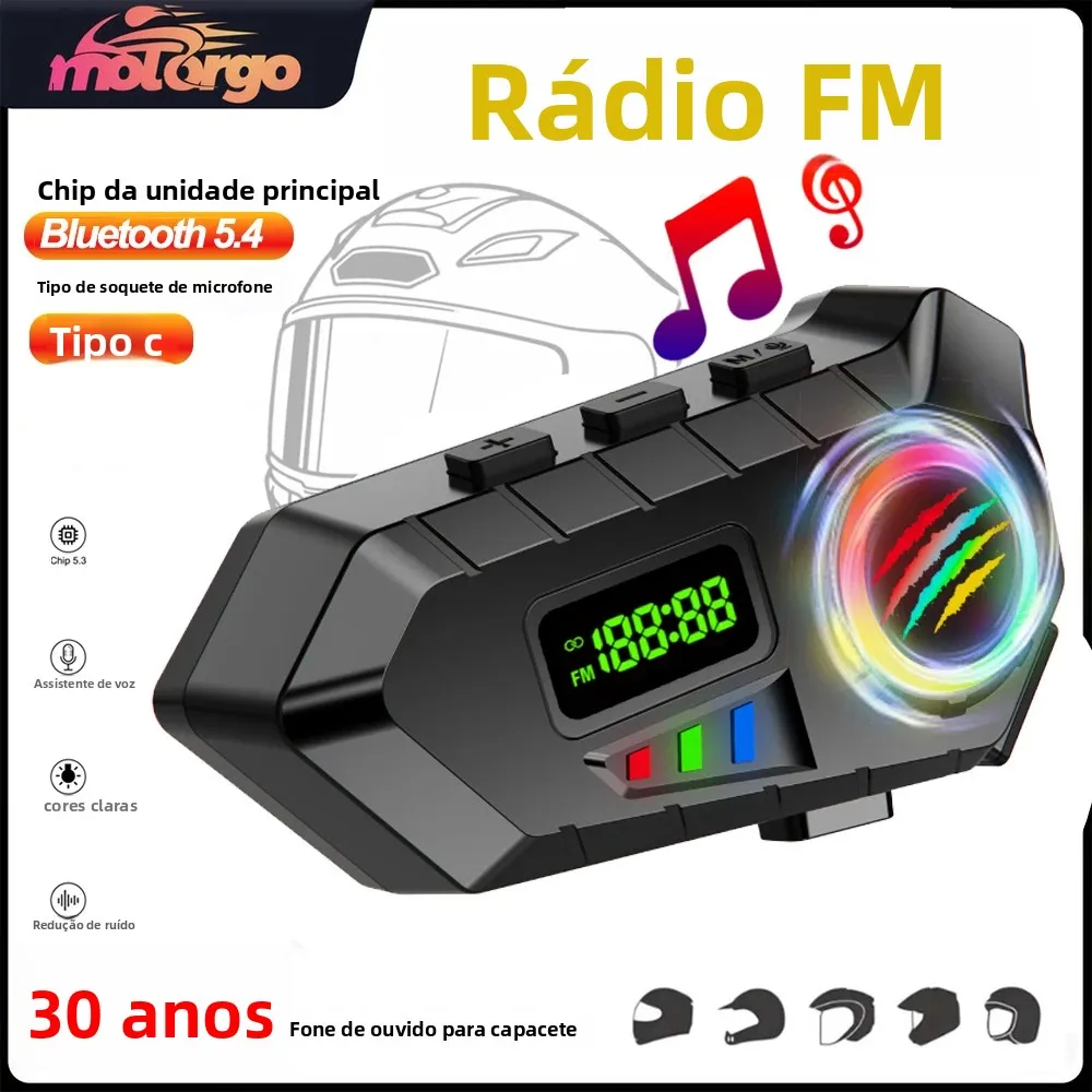 fone-de-ouvido-para-capacete-de-motocicleta-com-radio-fm-fones-de-ouvido-bluetooth-54-fones-de-ouvido-a-prova-d'agua-display-lcd