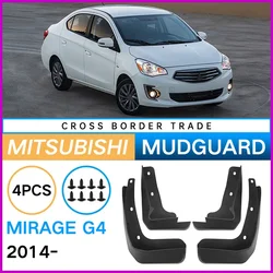 Mudflaps Mudguards Fit for Mitsubishi Mirage G4 2014-2024 Mudguards Tire Fenders Mud Flaps Wheel Guards Accessories 4x Tyre