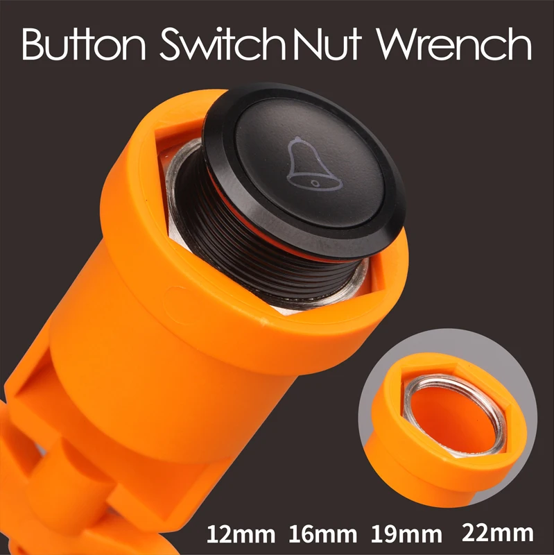 

WINDOO 12mm 16mm 19mm 22mm push button switch plastic install spanner wrench nut install wrench
