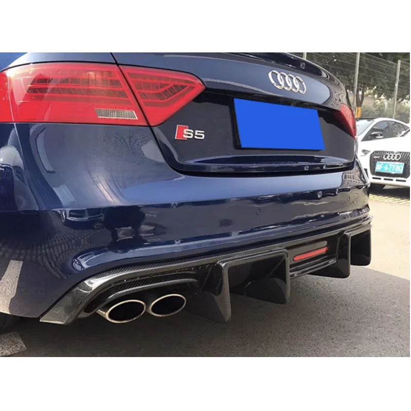 Spoiler For Audi A5 S line S5 Coupe 2008-2016 Rear Bumper Diffuser Lip Spoiler