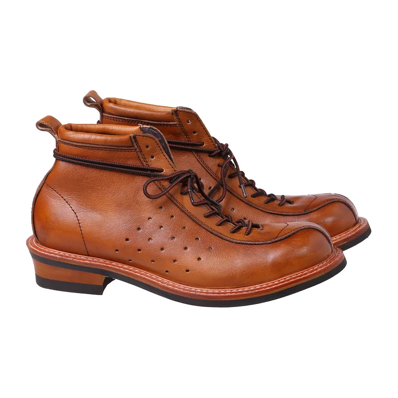 W ręcznie ininstalowanym lokomotywie Buty jeździeckie Buty męskie Letnie buty pustynne Męskie