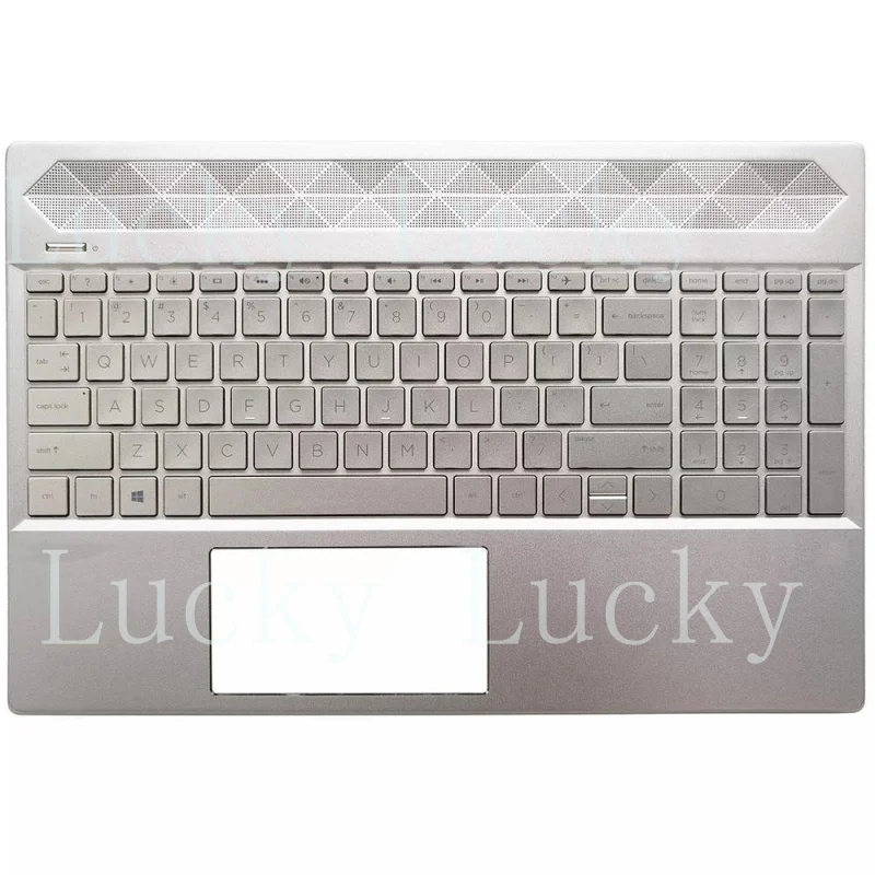 

f English US Keyboard&PalmRest For HP 15-CS 15-CW L49393-001 with backlit UMA gold