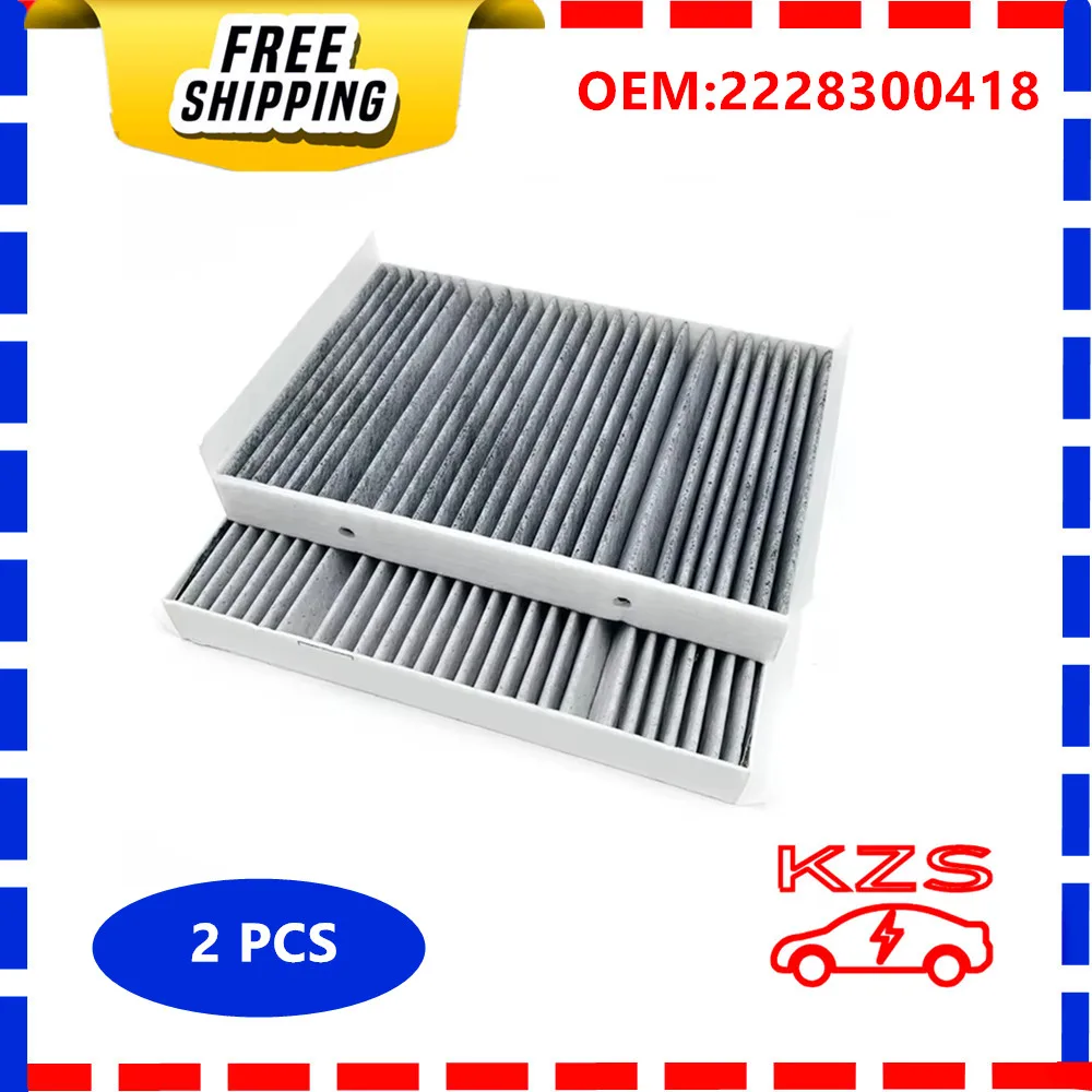 2228300418 2Pcs Car Accessories Air Conditioning Filter For Mercedes Benz Air Filter Element