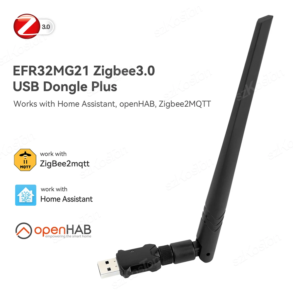 Zigequation-Clé USB 3.0 Universelle Sans Fil, airies Open Source pour Assistant Domestique OpenHAB Zigbee2MQTT ZHA