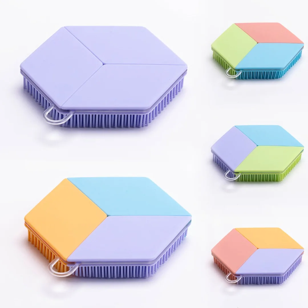 Spazzola morbida per la schiena Scrubber per il corpo in silicone Massaggiatore per la pelle Bagno Doccia Spazzola per lavaggio il corpo Scrub esfoliante Strumento per il bagno