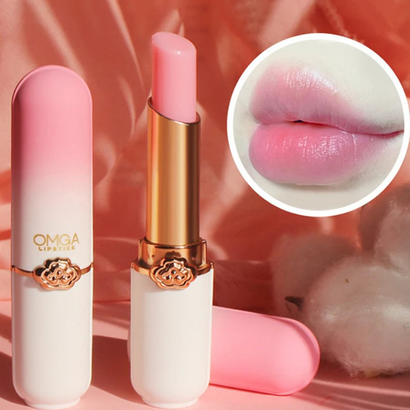 Fashion Balm Peach Color Lipstick Moisturizing Makeup Lip Care Beauty Cosmetics