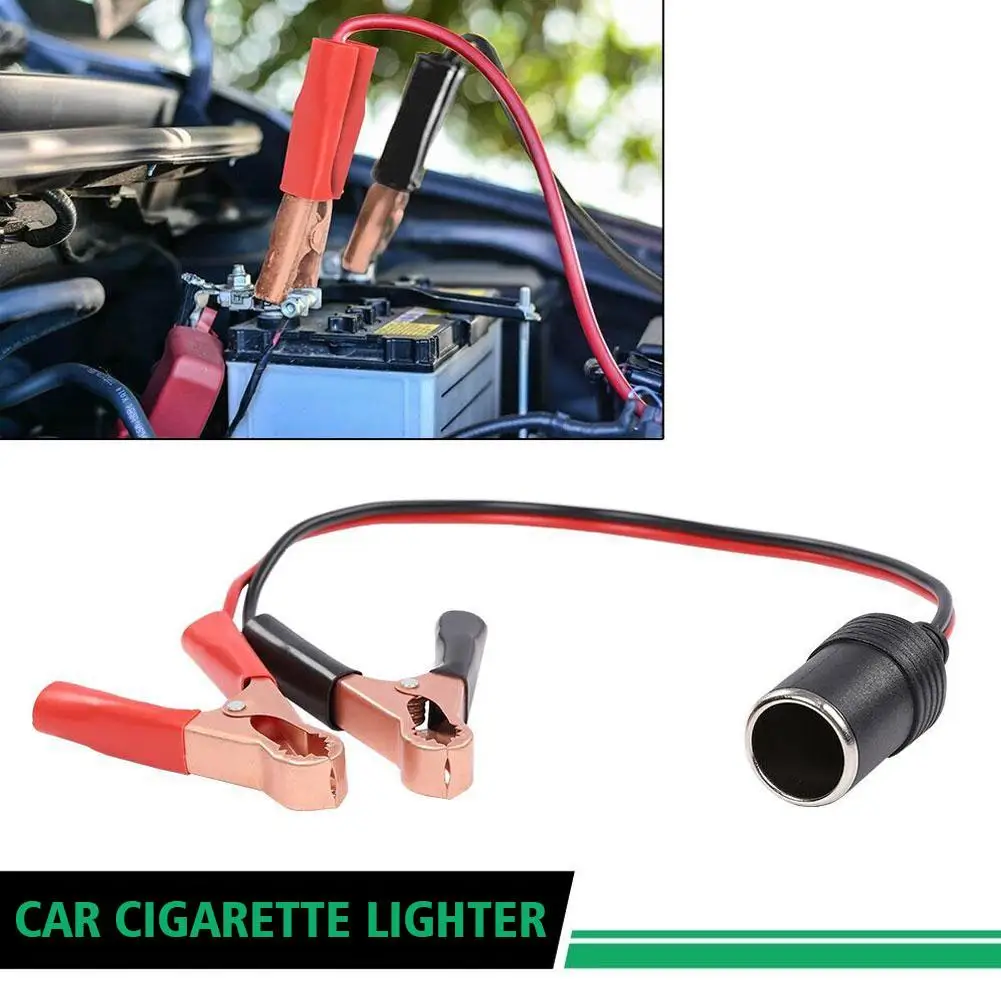 

12V Car High Power Pure Battery To Cigarette Lighter Accessories Auto Clamp Alligator Adapter O8N0