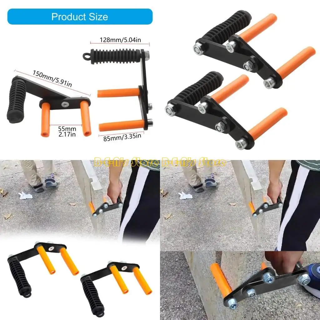 

Y1AD 2Pcs Carrying Clamps Plasterboard Lifter Plasterboard Carriers for Plywood Sheet Moving Stone Glass Board Slabs Workshop