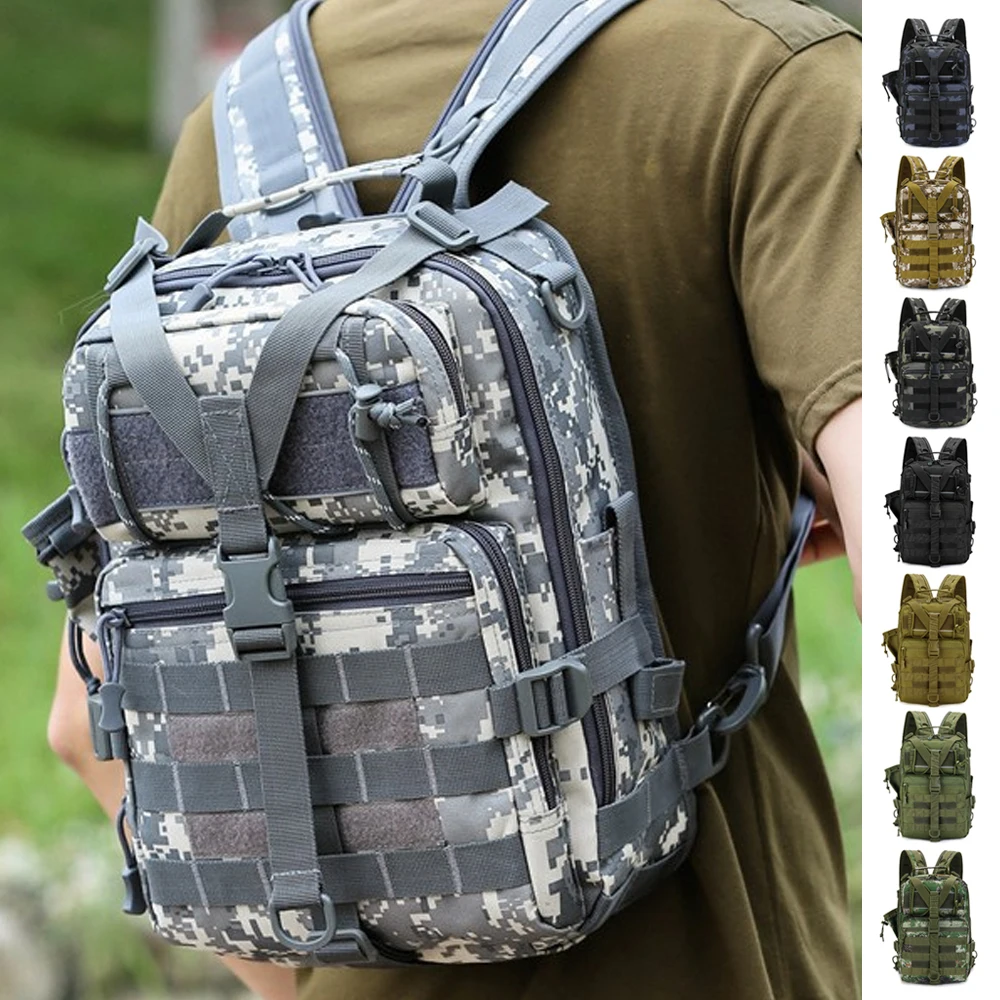 

Tactical Fishing Rod Lure Fishing Backpack, Rainproof And Wear-Resistant Oxford Cloth, Sports Mountaineering Crossbody Backpack