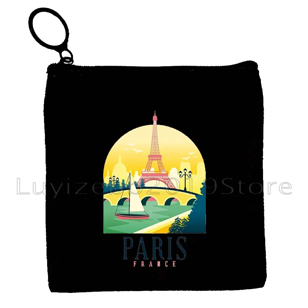 برشلونة برلين هافانا اسطنبول لندن المكسيك ميامي ميونيخ نيويورك باريس ريجيكا روما طوكيو البندقية محفظة نسائية للعملات المعدنية مفتاح القضية الحقيبة