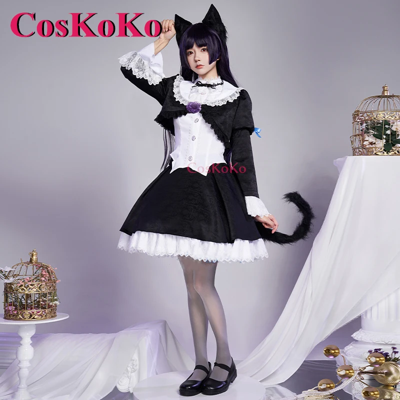 Coskoko gokō ruri คอสเพลย์อนิเมะน้องสาวของฉันไม่สามารถน่ารักนี้! เครื่องแต่งกายใหม่ kuroneko เดรสน่ารักหวานเล่นบทบาทใหม่