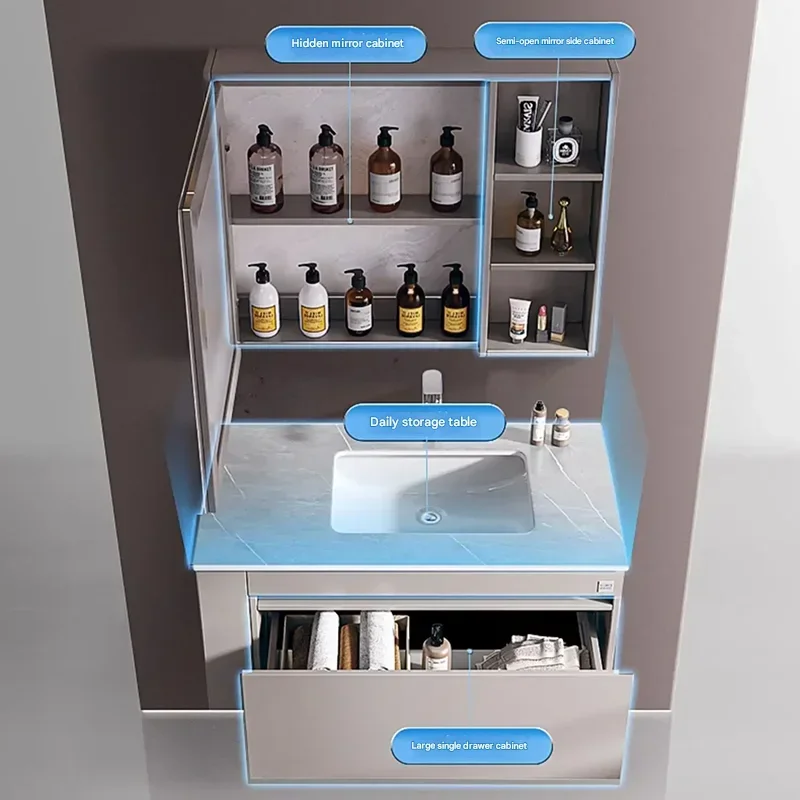 Storage Modern Replica Bathroom Cabinet Luxury Washroom Home Makeup Wall Bathroom Vanity Luxury Vestidores Lounge Furniture
