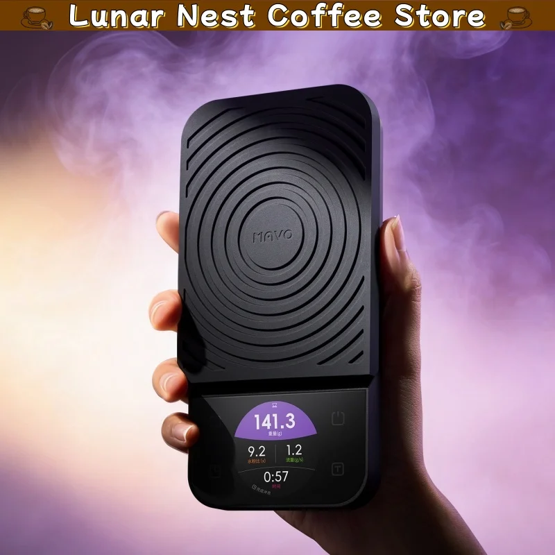 Mavo Digital Coffee Scale Timing Weighing Lcd Screen Brewing Curve Waterproof For Pour Over Espresso Coffee Bean Home Barista