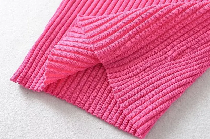 Withered Ins Blogger Sexy Solid Tank Dress Lady Fashion Colorful Knitted Slim Summer Dress Women