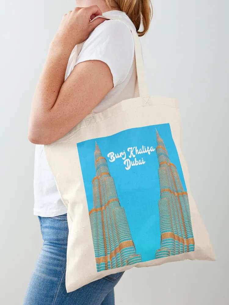 

Dubai Burj Khalifa Tote Bag woman shopping bag tote bag canvas university shopper shopping logo