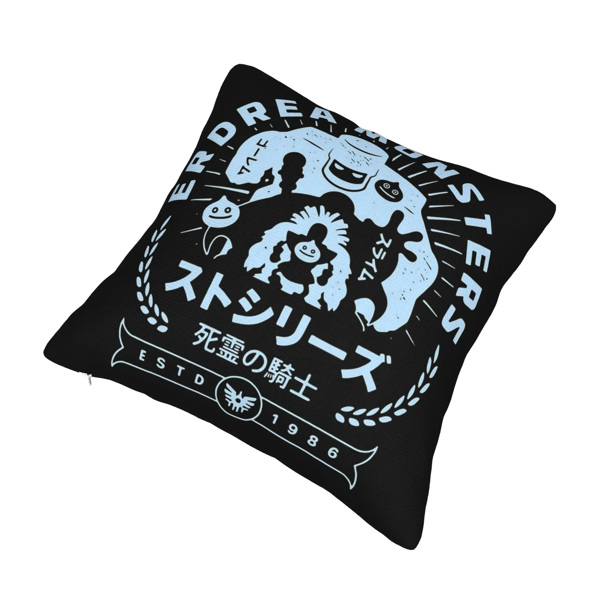 Erdrea Monsters Emblem Dragon Quest Pillowcase Printing Polyester Cushion Cover Decorative  Pillow Case Cover Sofa Zippered 18