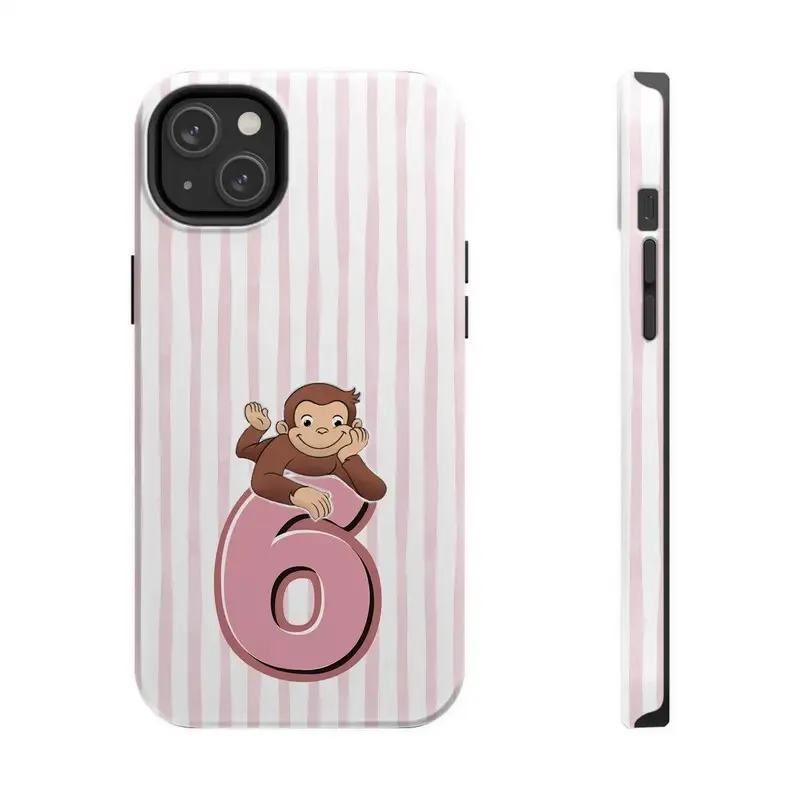 

INS Lovely Phone Case for iPhone 17 16 15 14 13 12 11 Pro Max Air Plus Luxury Double-layer Back Matching-Curious-G-Georges Cover