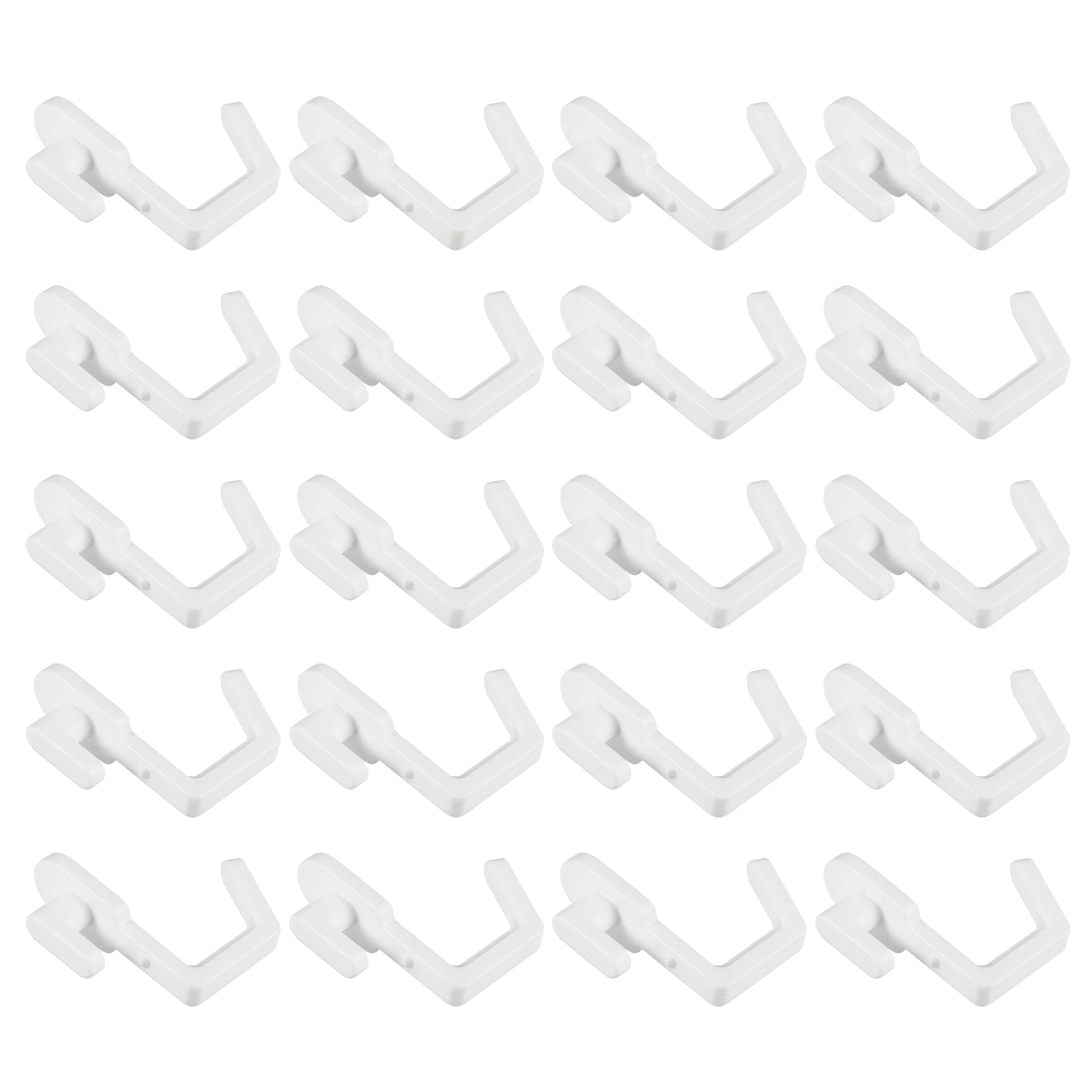 20 Pcs Hook Rack Kitchen for Peg Board Accessory Shelves J Hooks Hanging Pegboard Tool Holders Plastic Tools Box