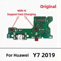 Original USB Charger Dock Connector Board Charging Port Flex Cable For Huawei Y7 2019