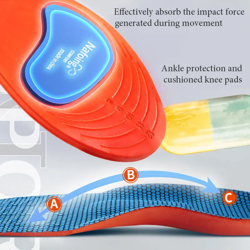 พื้นรองเท้า Orthotic Arch สนับสนุน Flatfoot Insoles สำหรับรองเท้า Insoles ศัลยกรรมกระดูกสำหรับฟุต Ease ความดัน