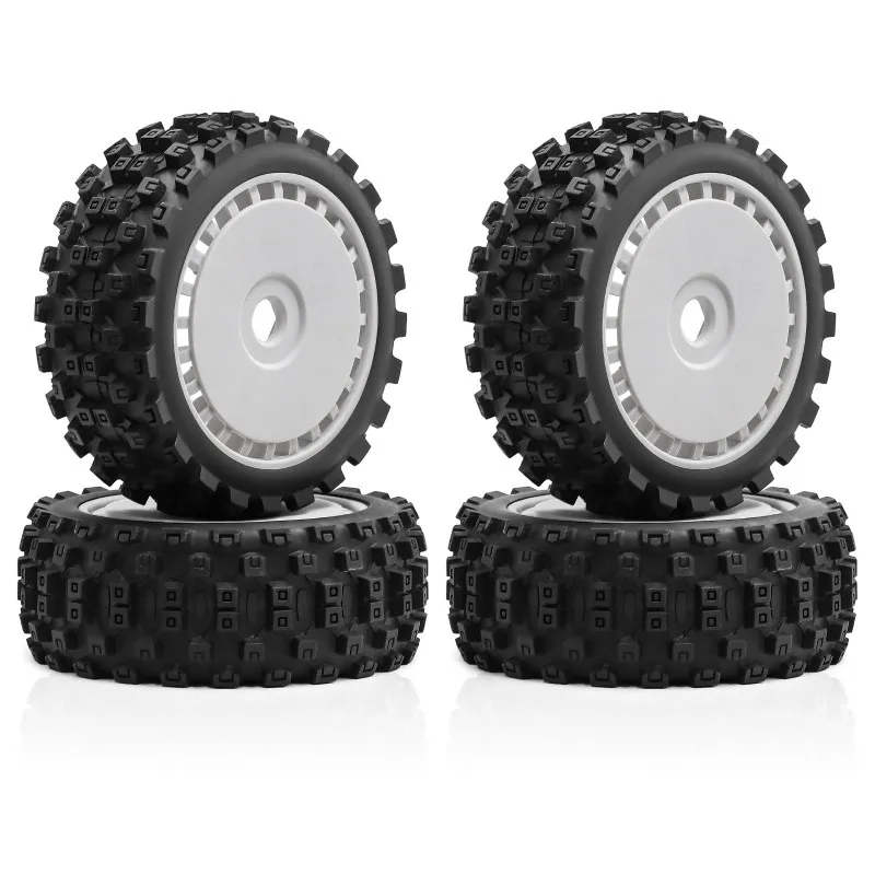

1/8 Buggy Wheel Tires 17mm Hex for 1:8 RC Off Road Car ARRMA Typhon Trxs Kyosho HSP