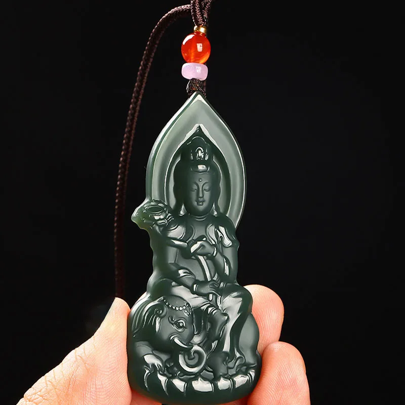 New Hetian Jade Twelve Zodiac Guardian Saint Pendants for Men and Women