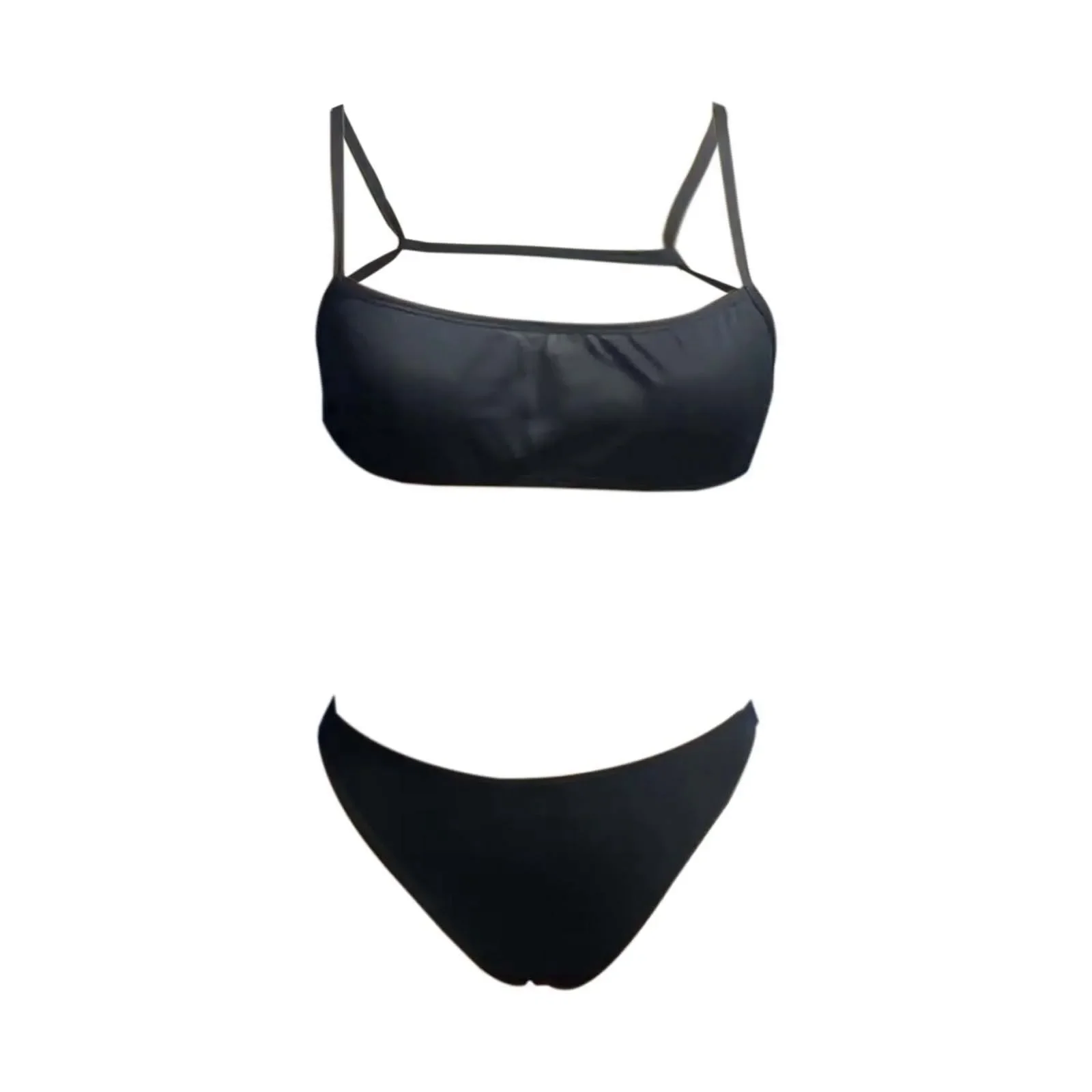 Brazlian 수영복 Biquini "여성용 이음매없는 삼각형 비키니 세트 태닝 라인 일광욕 통기성 홀터 바디 슈트 푸시 업 수영복