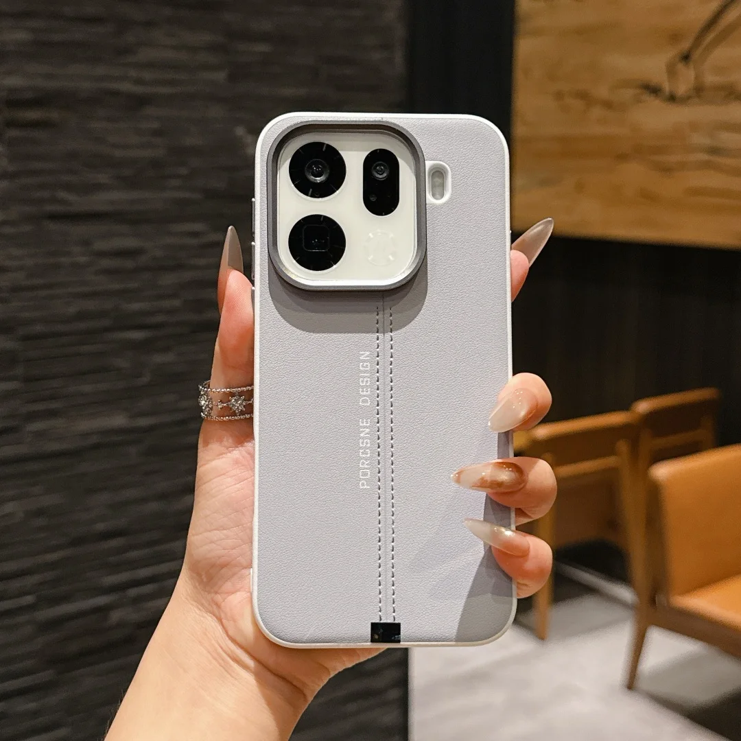 

For OPPO Find X9 Pro Case Protective Pesch Solid Magsafe Pattern Mobile Phone Back Cover