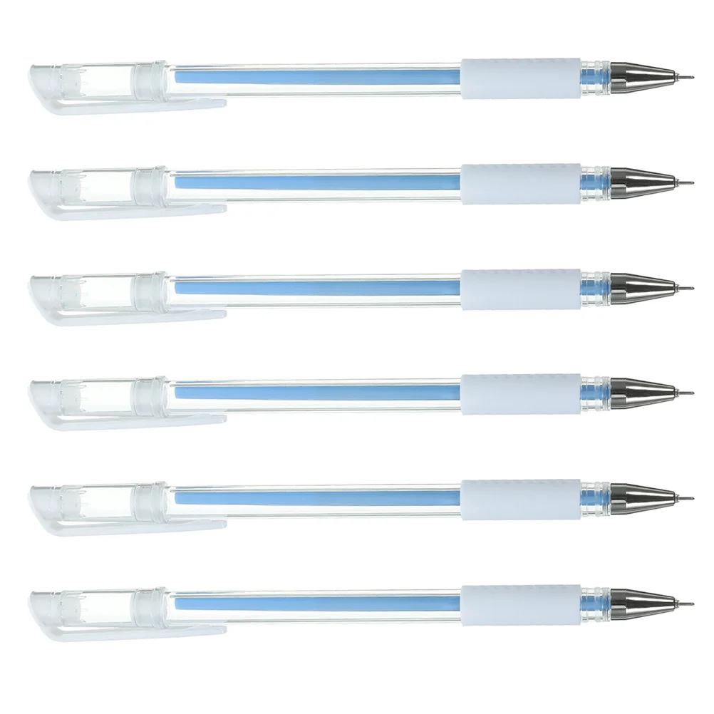 6Pcs Beauty Marker Pen Splashproof Fine Tip Precise Eyebrow Tattoo Face Skin Marker for Makeup Stage Wedding Longlasting