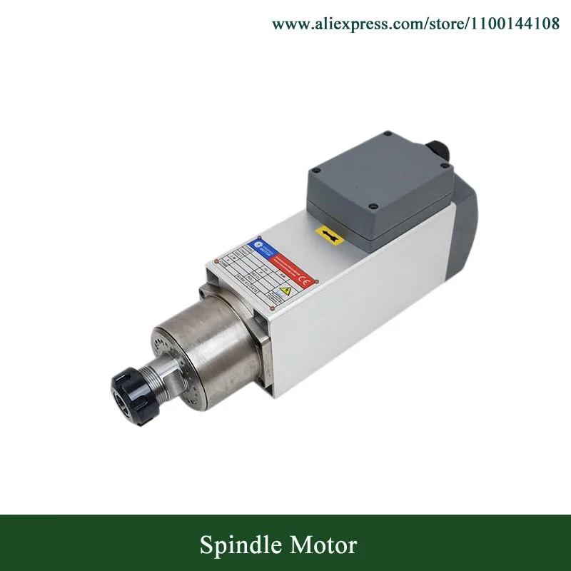 

Air Cooled Spindle Motor 1.5KW 9000RPM ER25 Square Spindle Motor For Wood/PVC/MDF/Acrylic