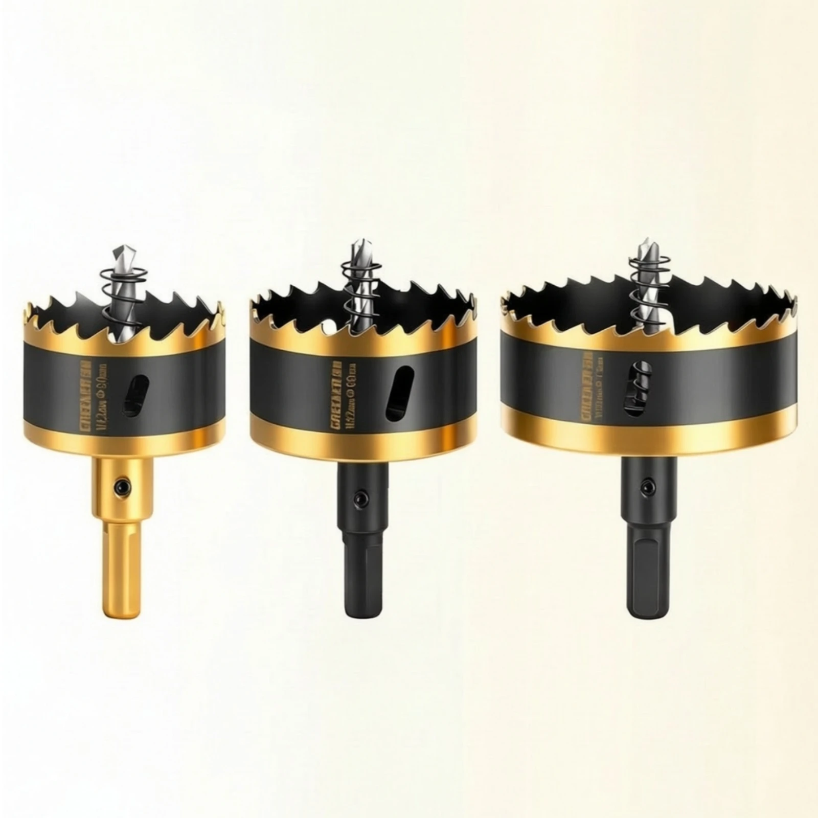 

3 Pieces Hole Saw with Pilot Drill Heavy-Duty Bi-Metal Hole Saw Cutter Accurate Cutting Tool Slip-Slip-Resistant for DIYers