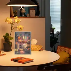 LED Light Up Painting Anime Wall Light Painting Decor Led Wall Art Picture Frame Dimming Romantic Night Lamp Gift Home Decor